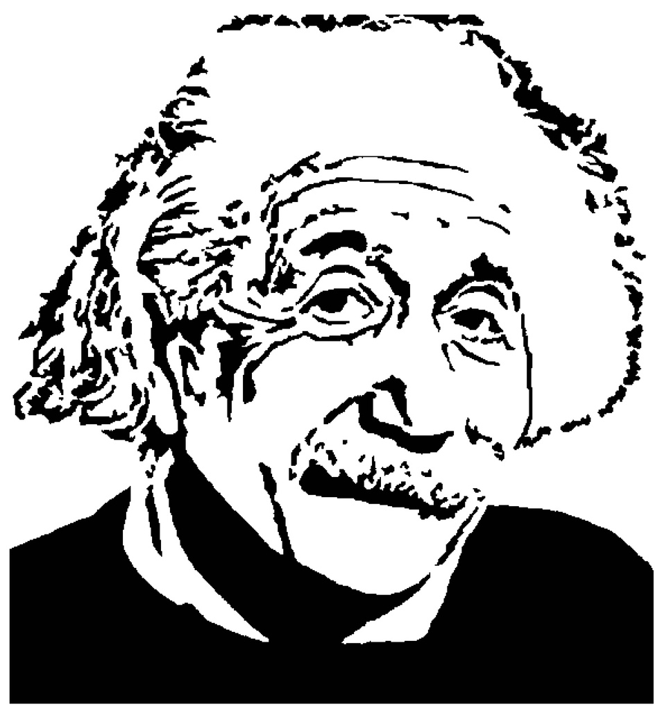 Albert Einstein stencil 2