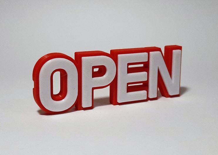 OPEN / NOPE Sign