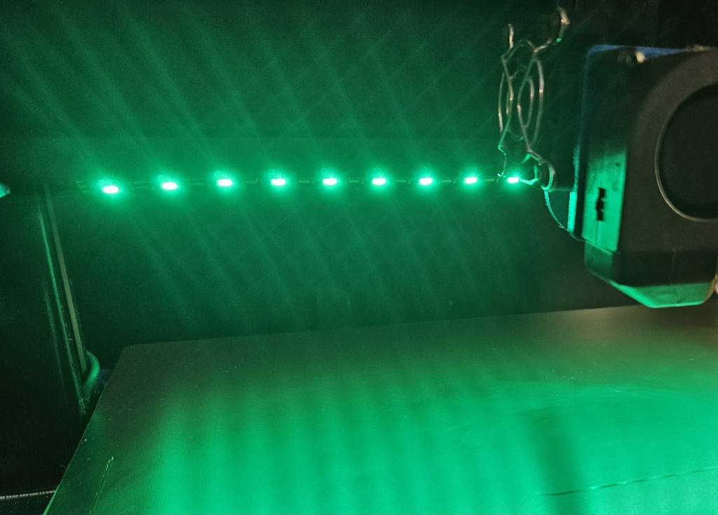 LED Strip Support for Artillery Sidewinder X2 3D Printer