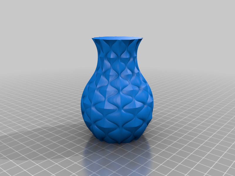 Geometric pattern vase
