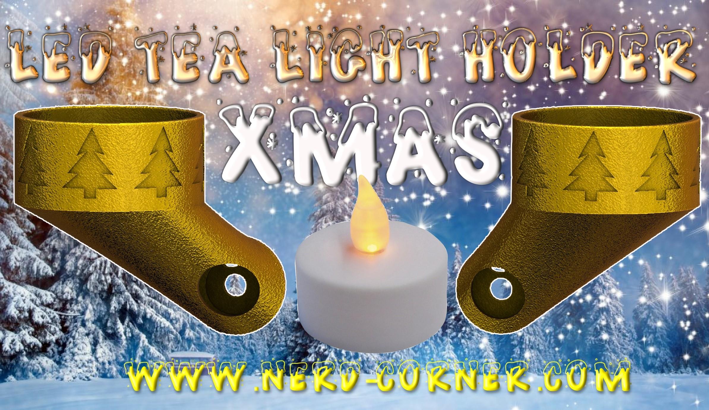 LED tealight holder xmas