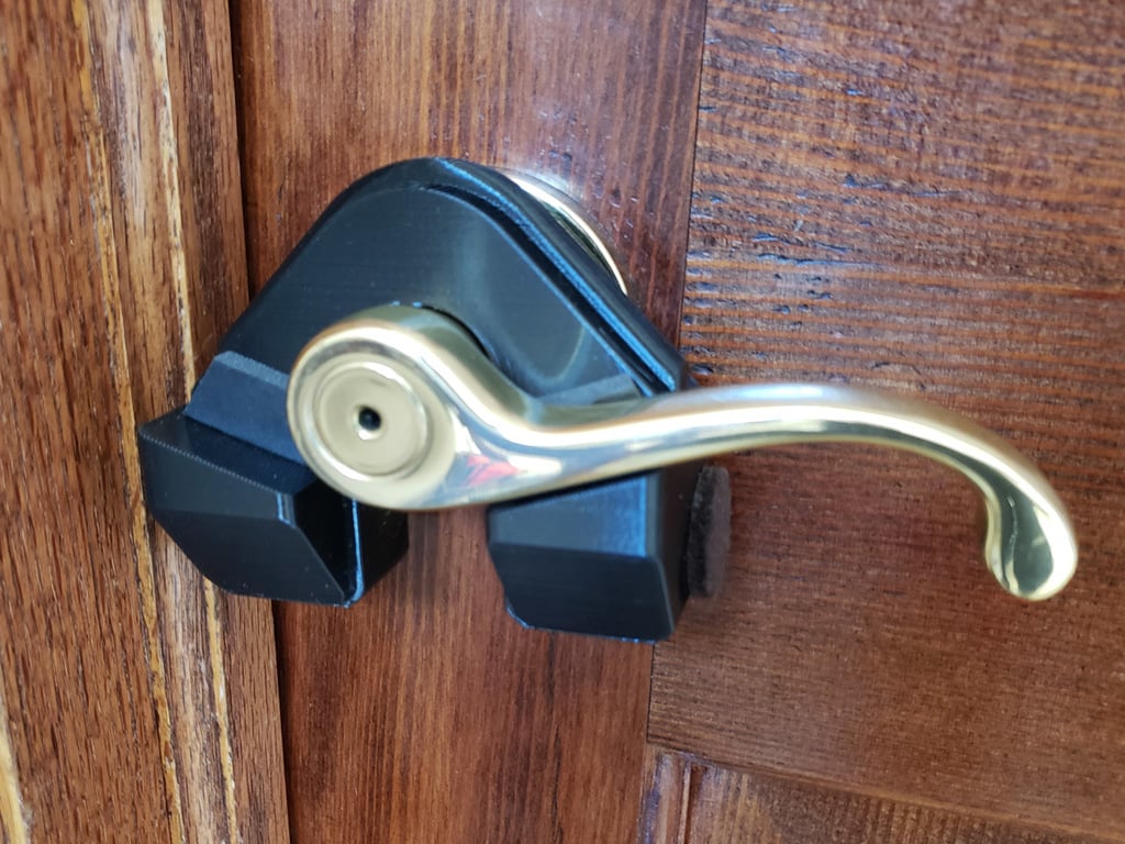 Cat-Proof Door Lever Latch, Portable