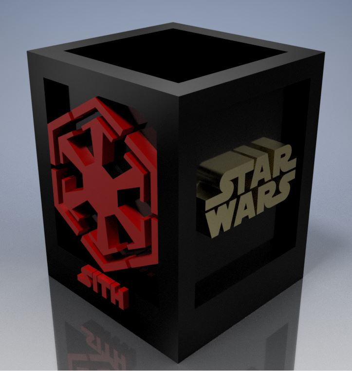 Star Wars themed light up Pencil Holder