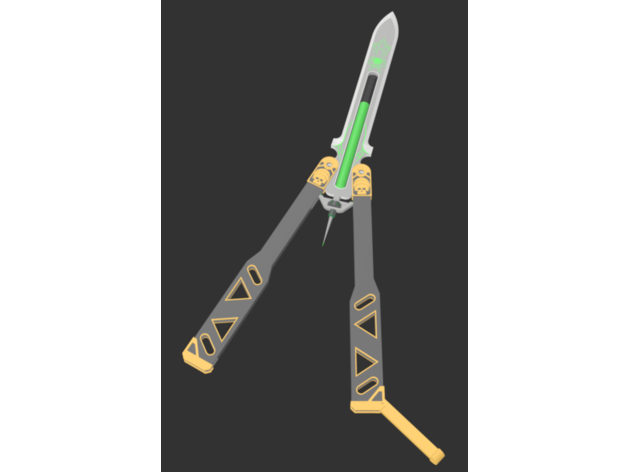 Apex Legends - Octane's Heirloom (Stim Butterfly Knife) by thomhumo -  Thingiverse