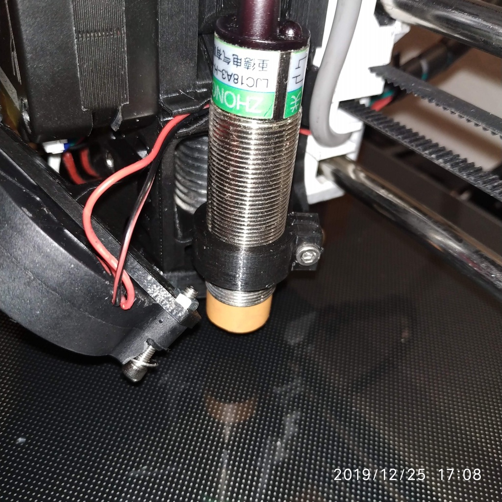 18mm probe adaptor for Prusa MK3 extruders