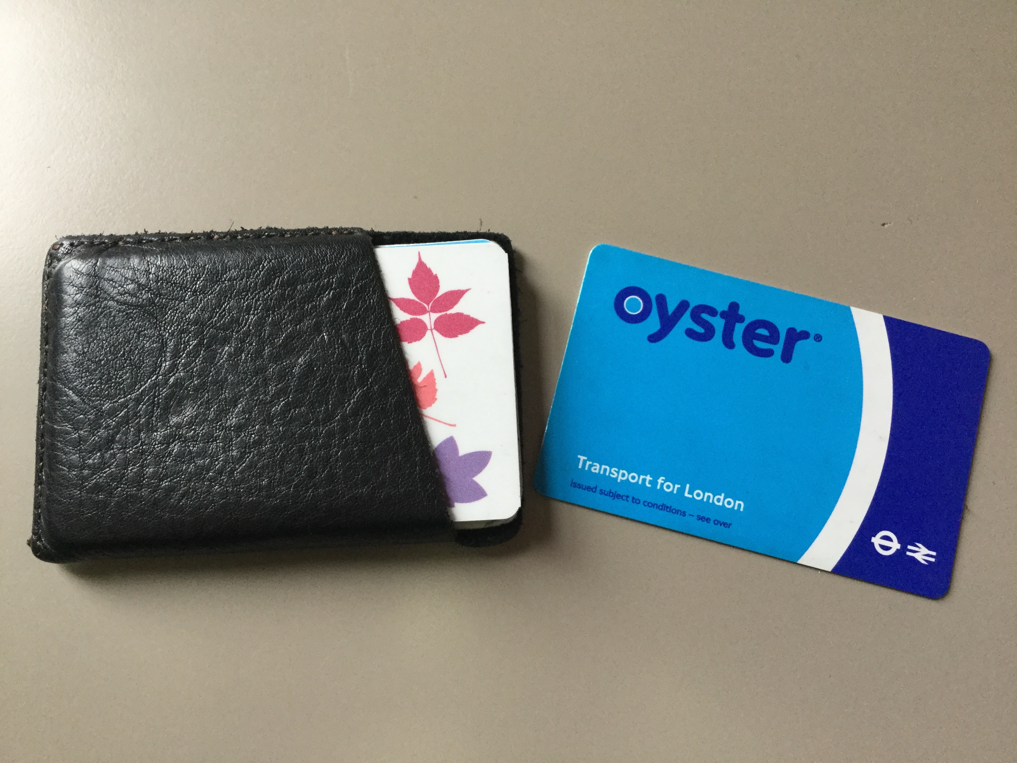 Thin leather wallet