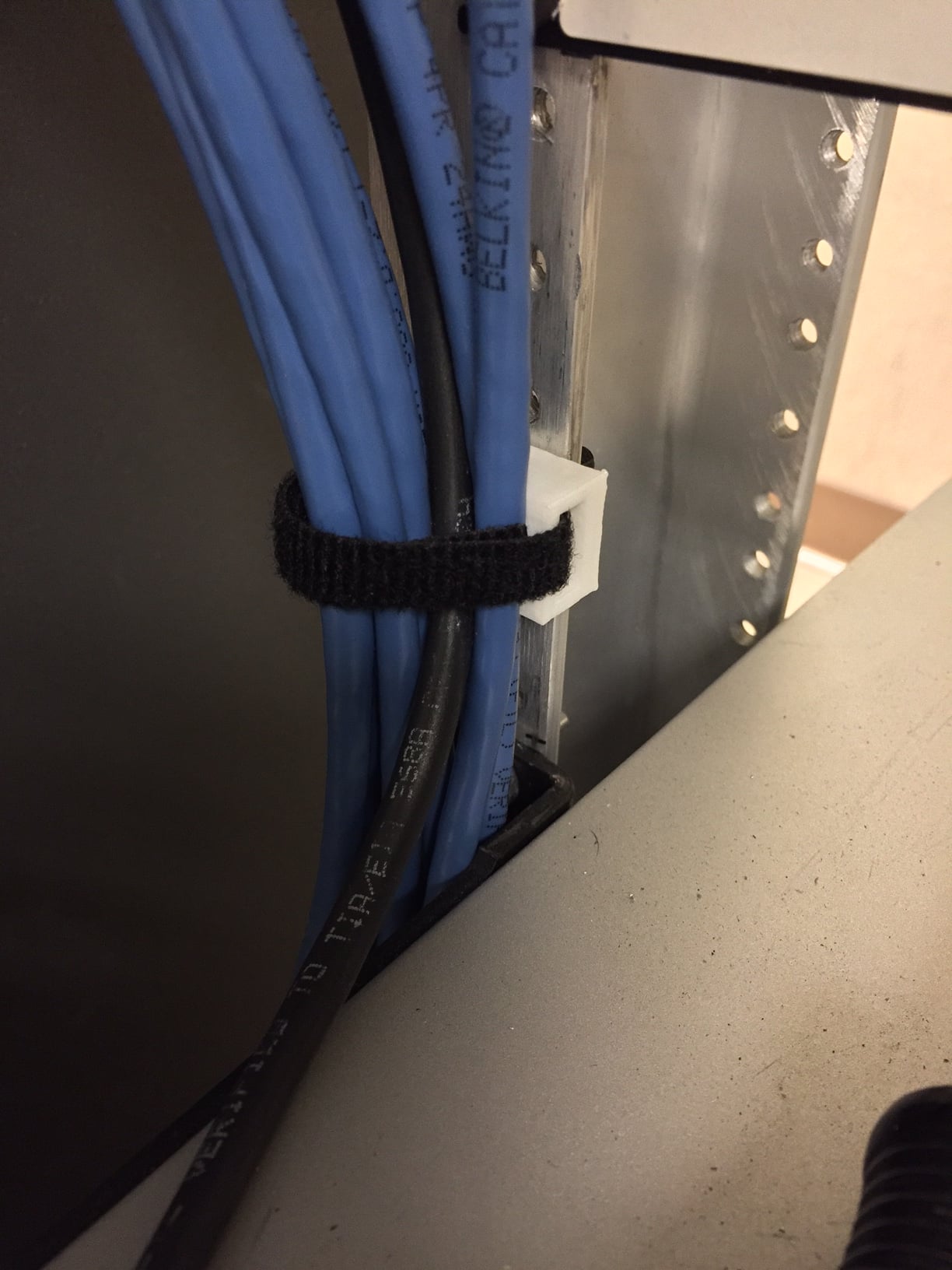 screwdown velcro wire saddle