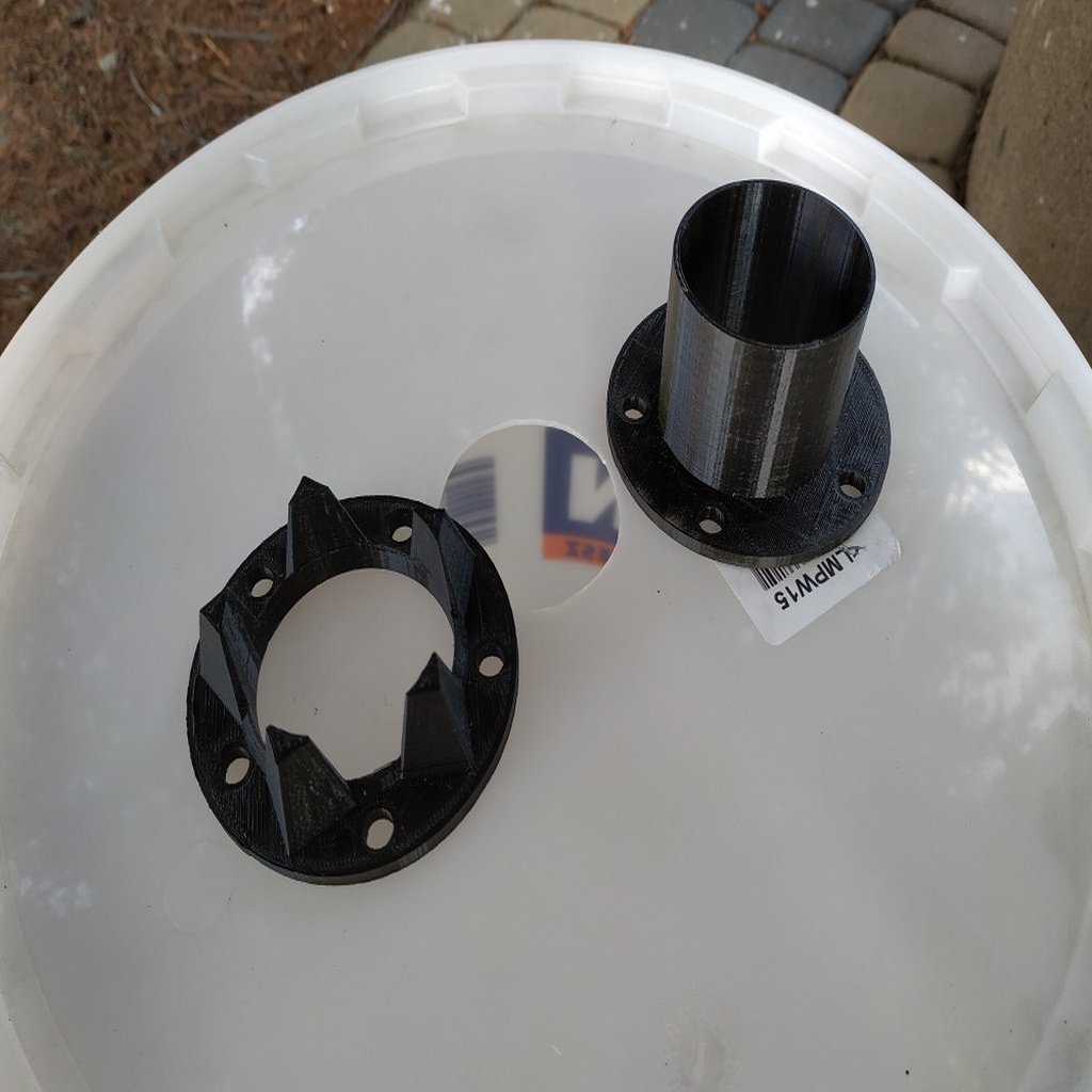  40mm PVC pipe connector for bucket cyclone separator  
