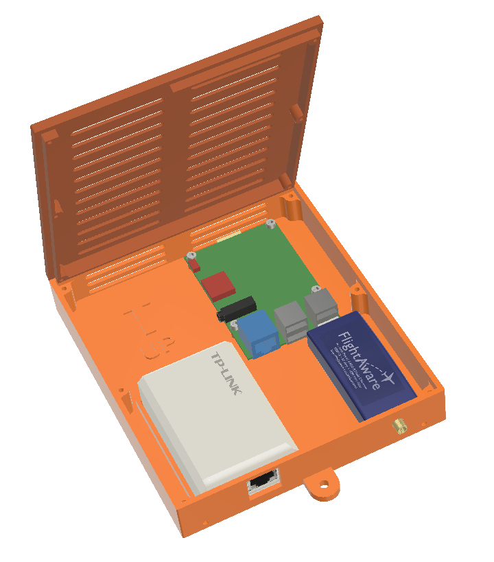 FlightAware ADS-B Ground Station Enclosure using PiAware