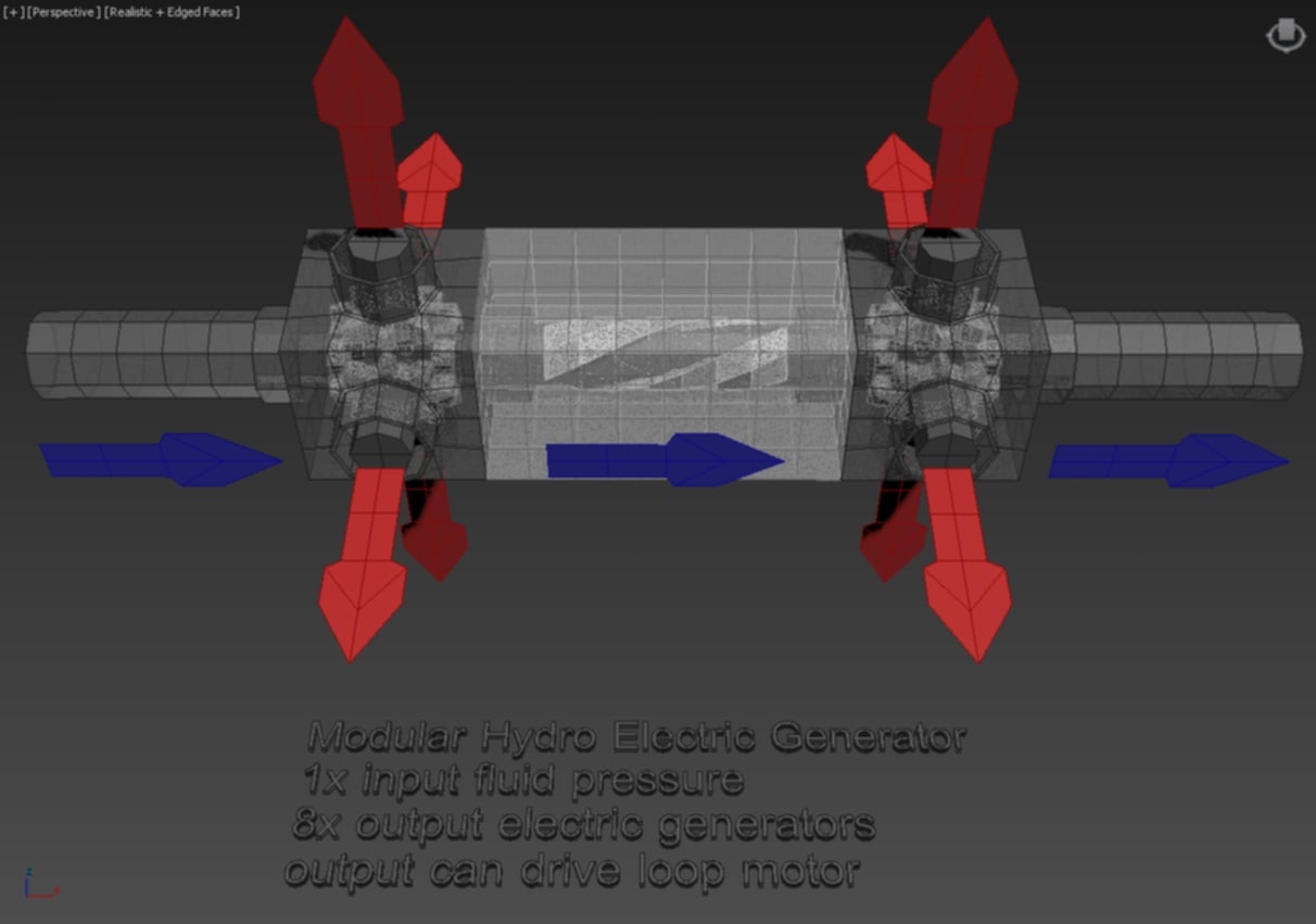 Modular Hydro Electric Generator 01