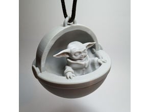 Baby Yoda Xmas Bauble 
