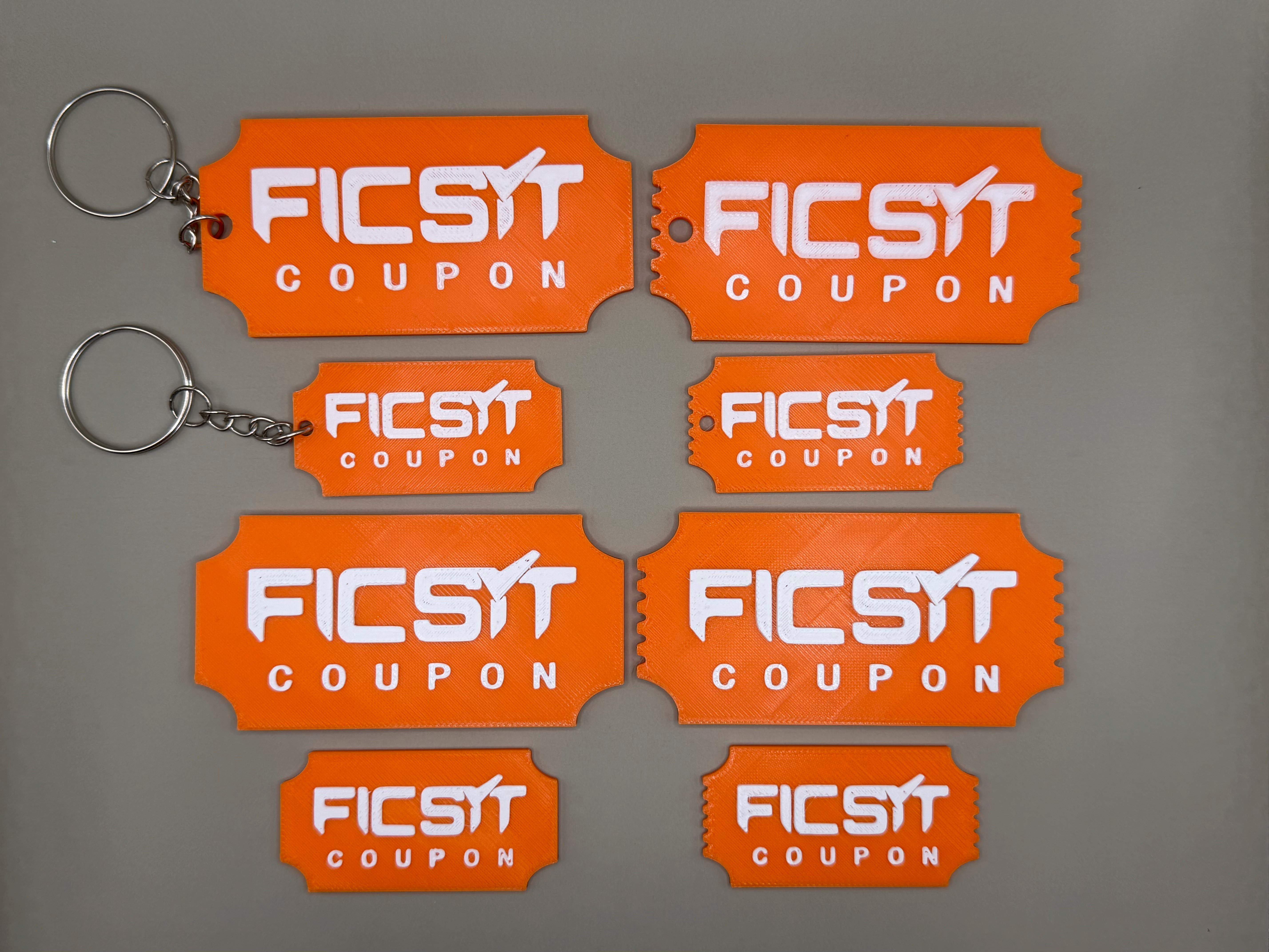 FICSIT approved my latest project: Physical coupons that do absolutely nothing