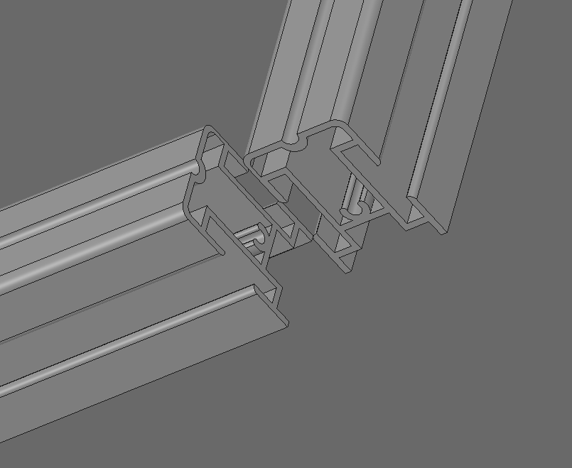 Odd Extrusion Profile Panel from Office Partitioning System