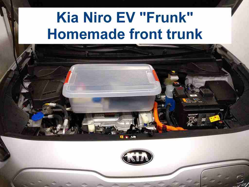 Kia Niro EV "Frunk" - Homemade front trunk