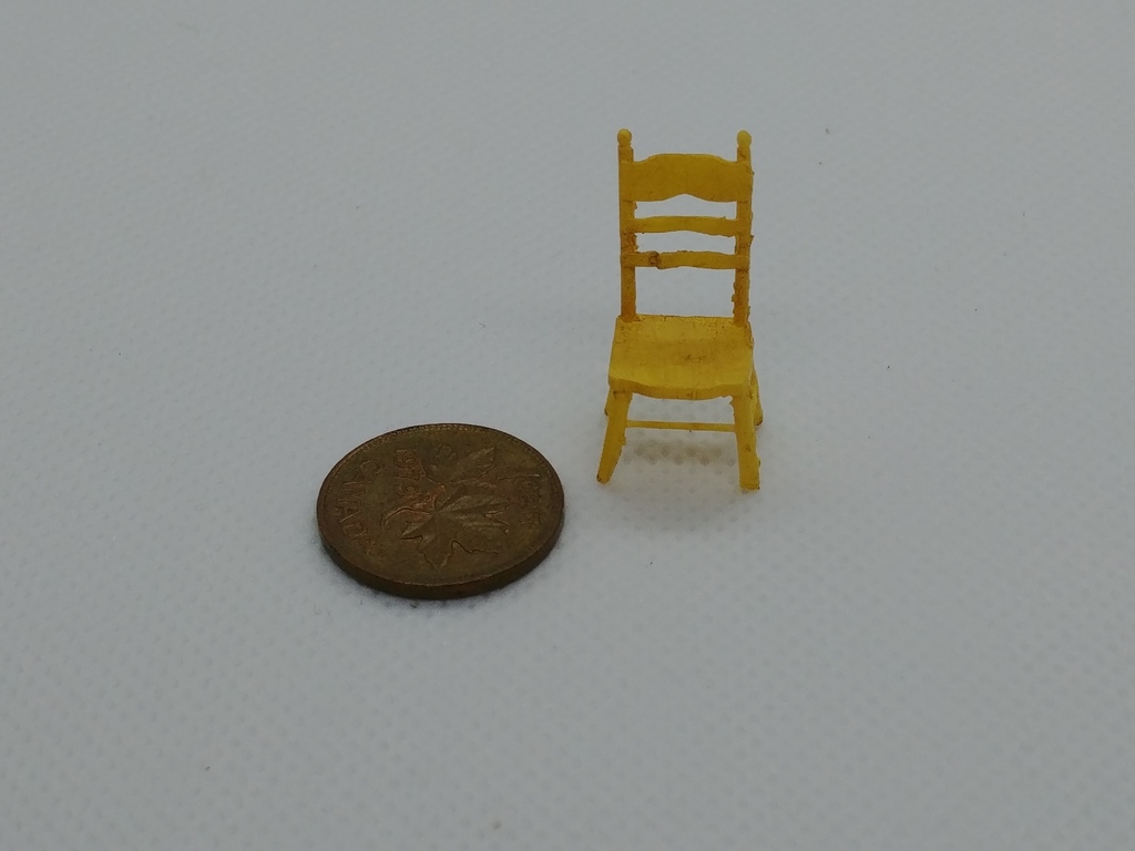 Two simple country chairs (quarter scale / 28mm)