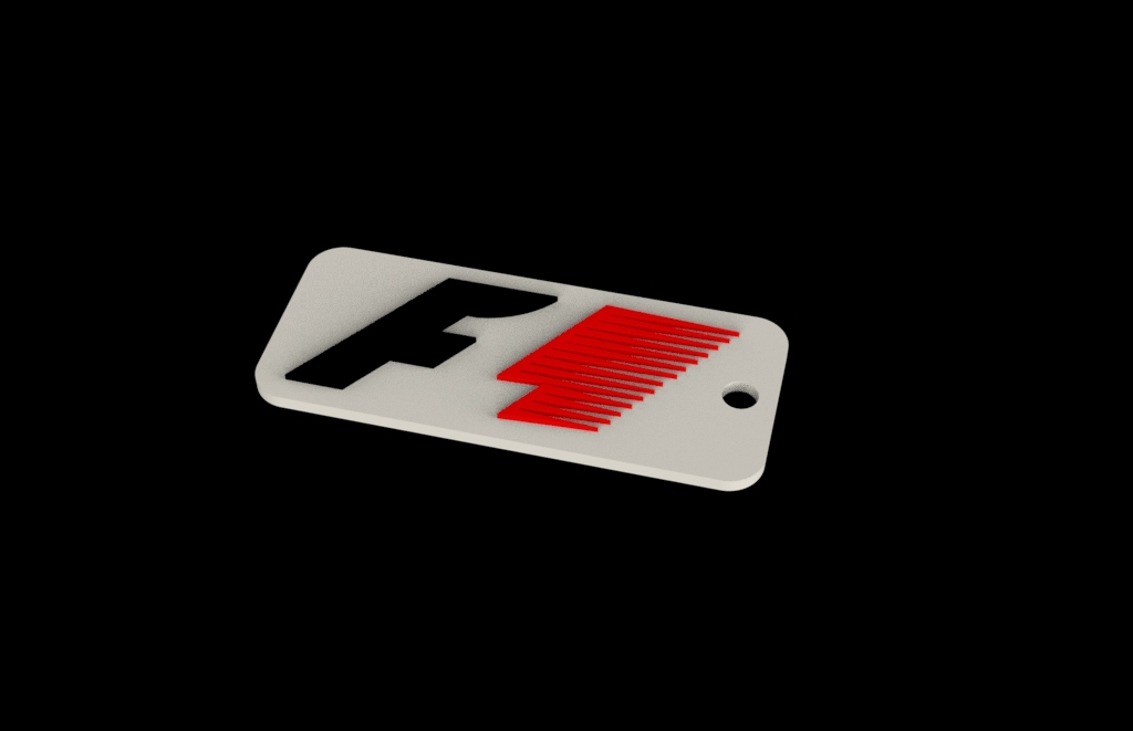 F1 old logo keychain