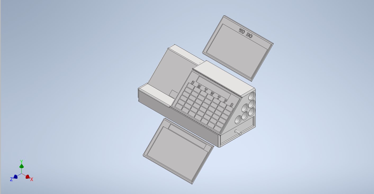 Desk Organizer w/ Modular Index Card Holder