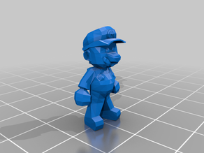 Low Poly Mario 3D model