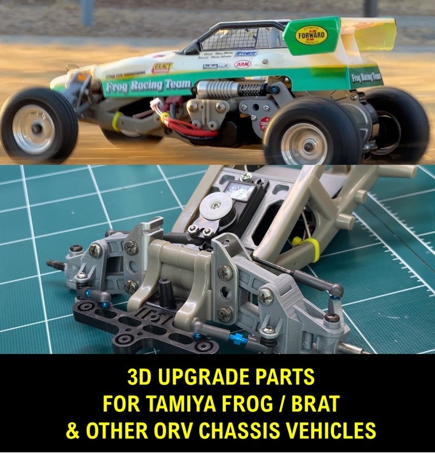 Upgrade parts for Tamiya Frog / Brat & other ORV chassis vehicles