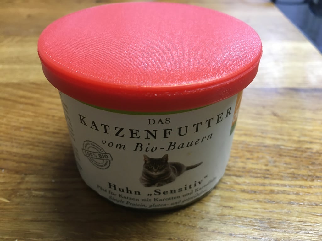 cat food can lid cover Katzenfutter Deckel 75mm