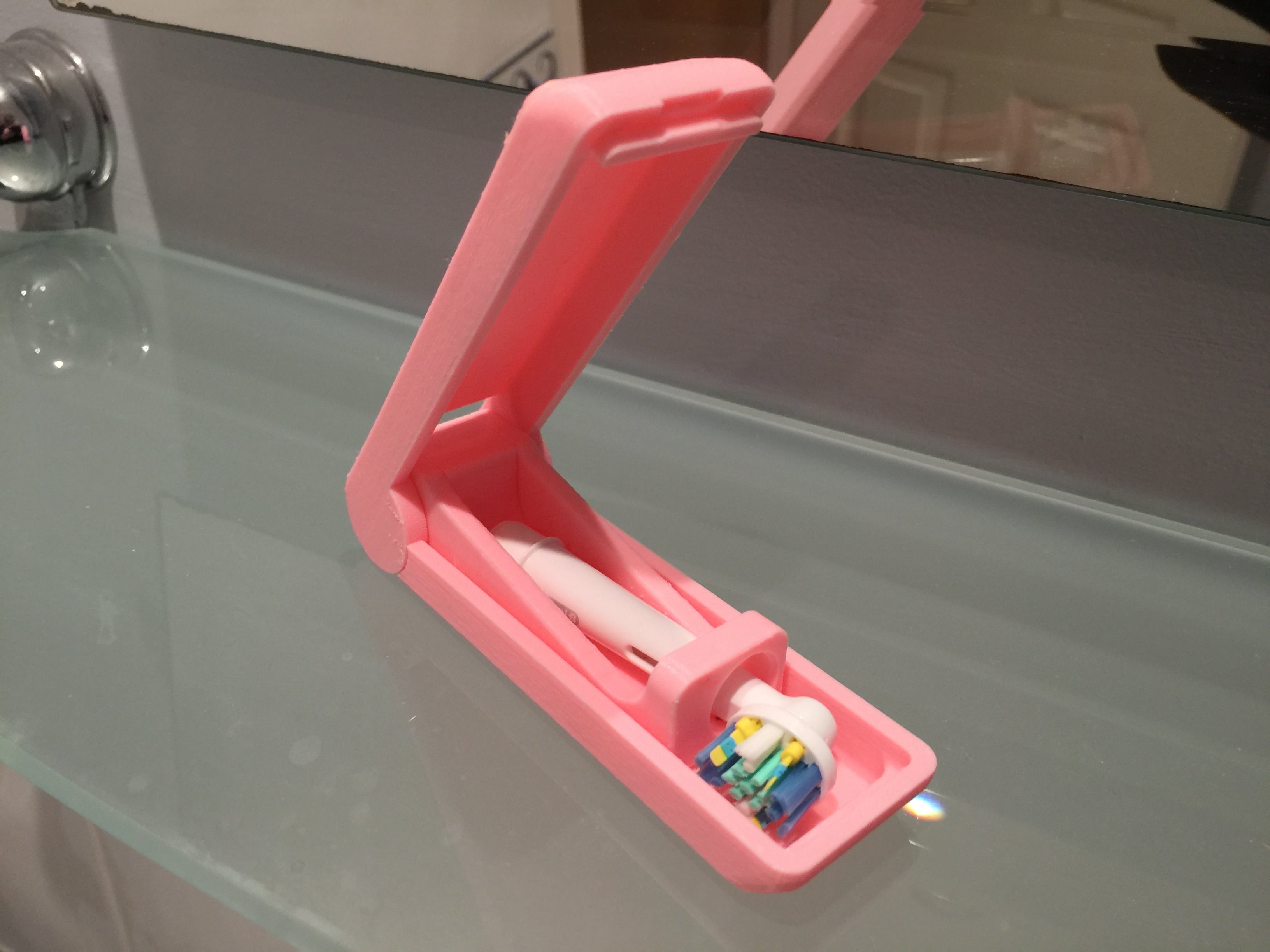Toothbrush Head Travel Case & Holder