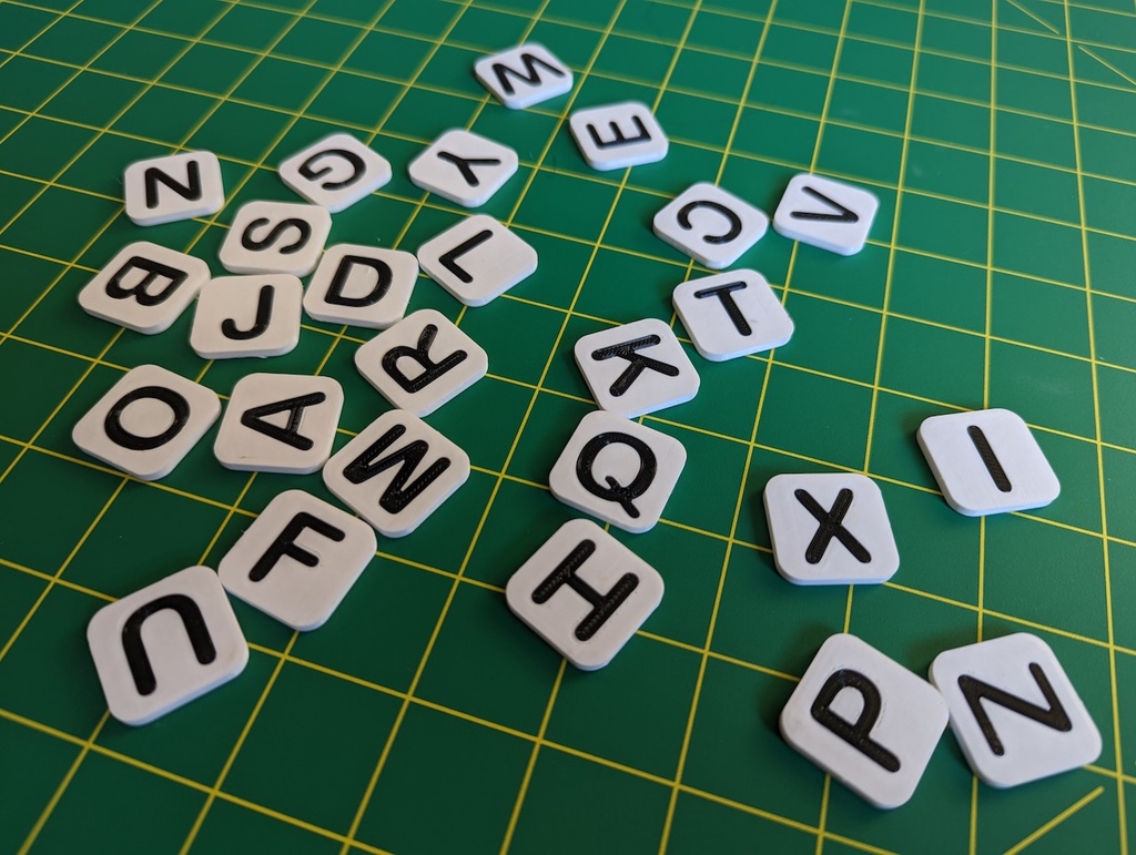 Inlay Letter Tiles