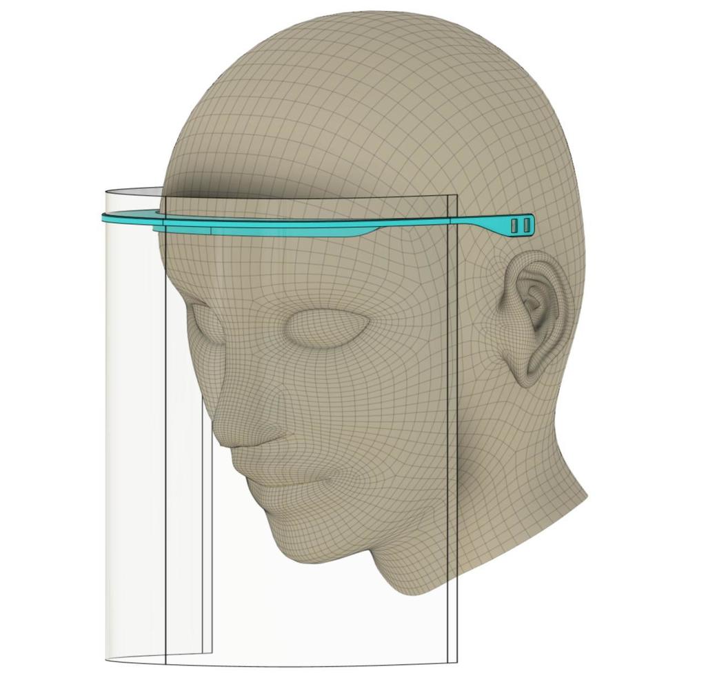 3D printed face mask LIGHT