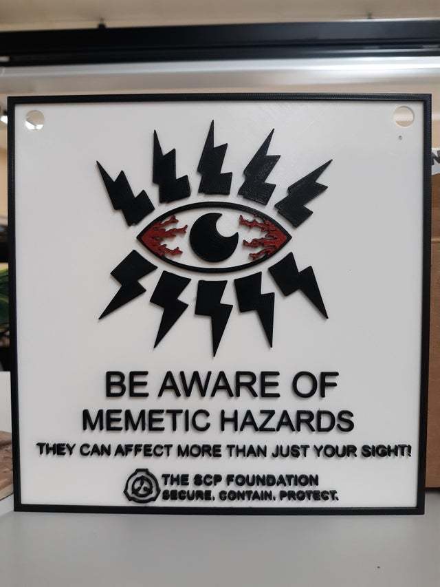 SCP - Memetic Hazard Sign