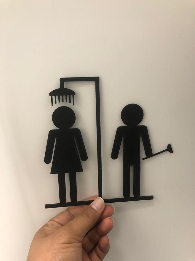 bathroom sign for underage