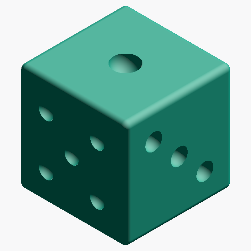 Parametric Dice Generator (STEP, Customizable, CNC & 3D Printing)