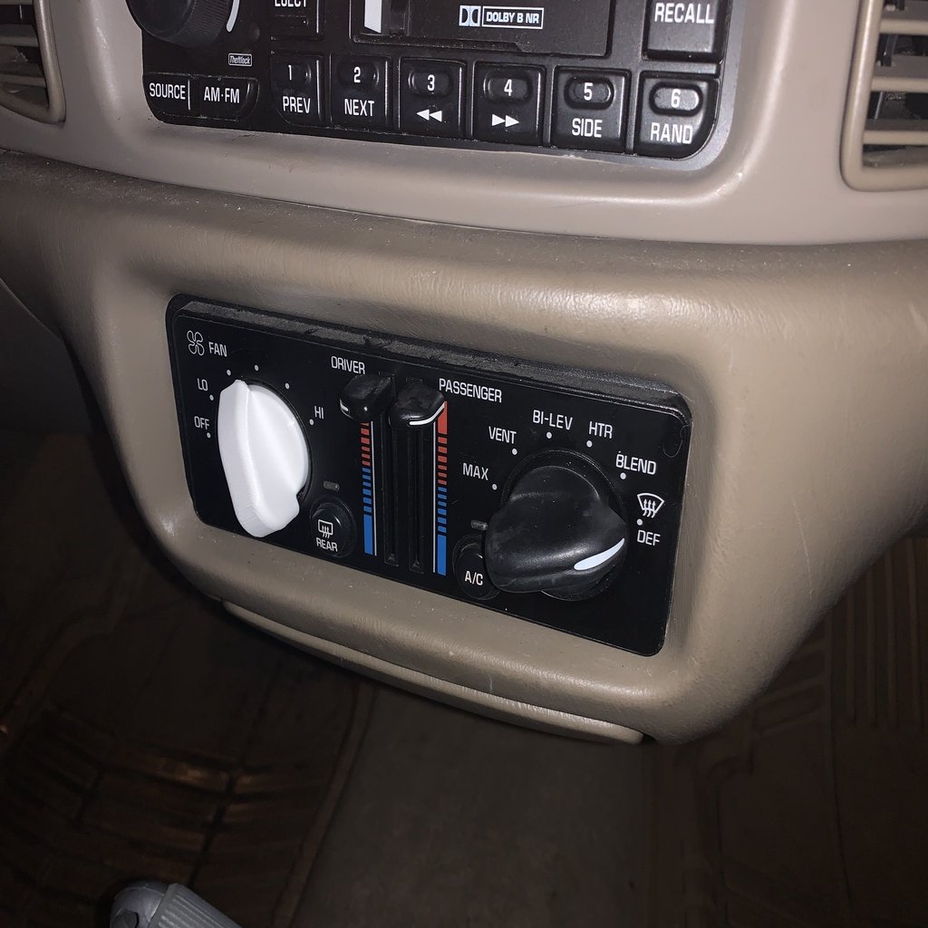 Car Temperature Control Knob
