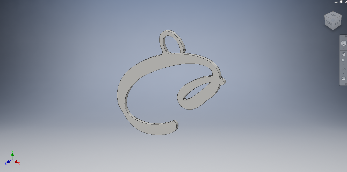 Simple Letter 'C' Key-chain