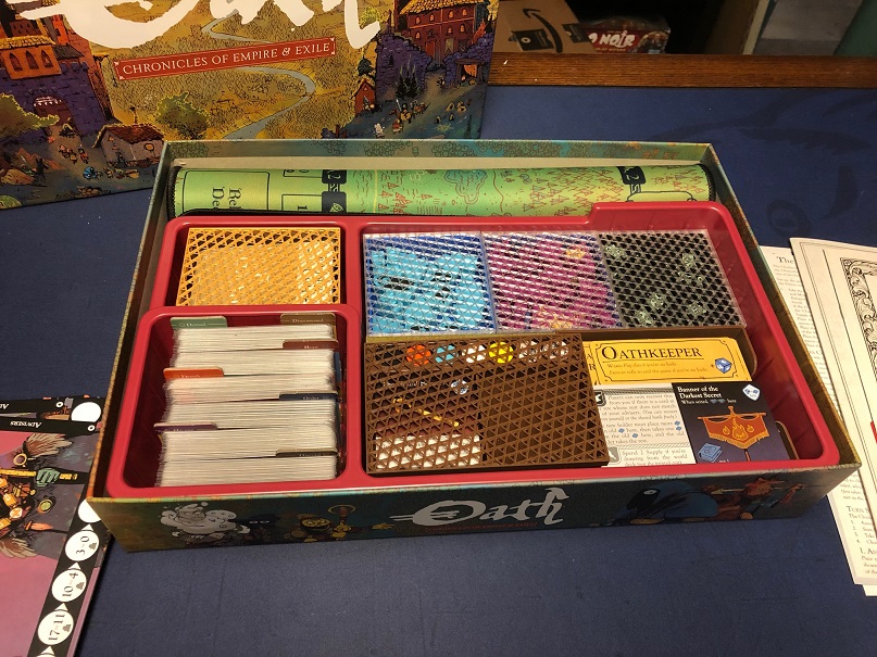 Oath game - Insert for sleeved cards