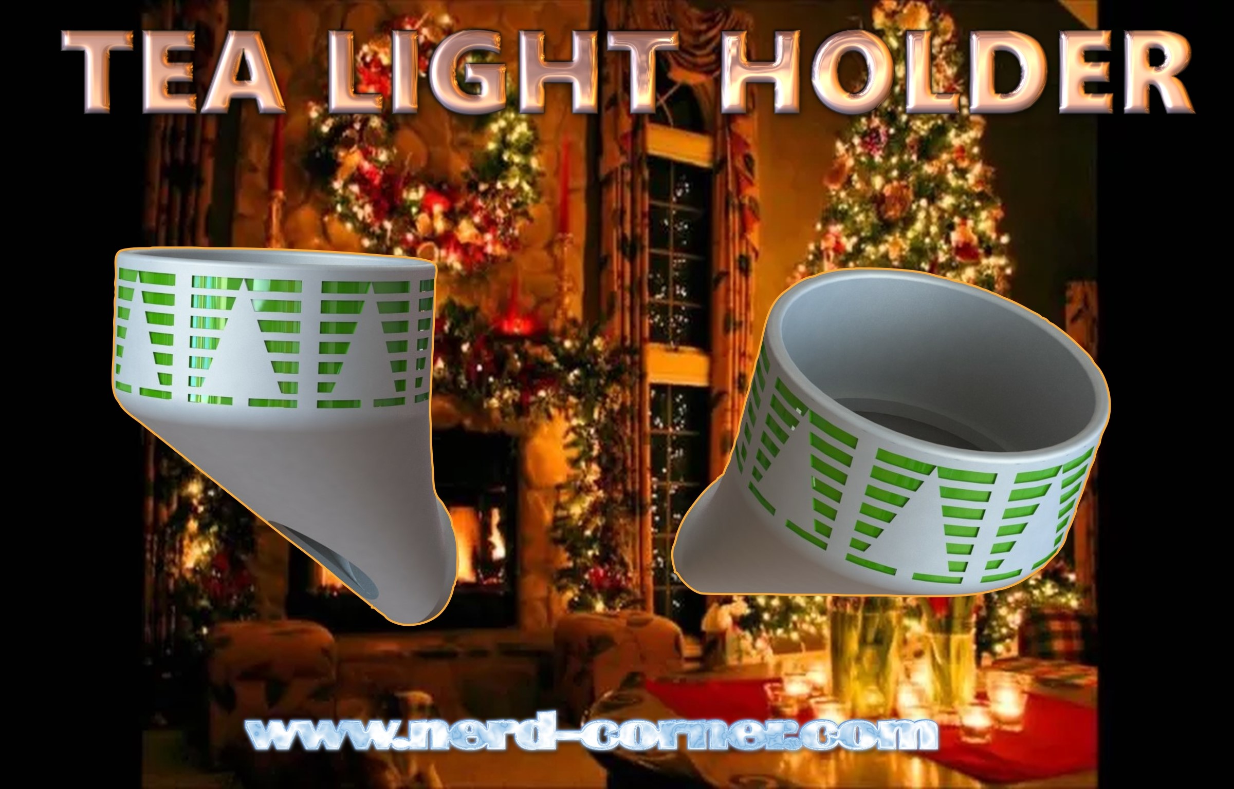 Tea light holder center wall mount V1.4