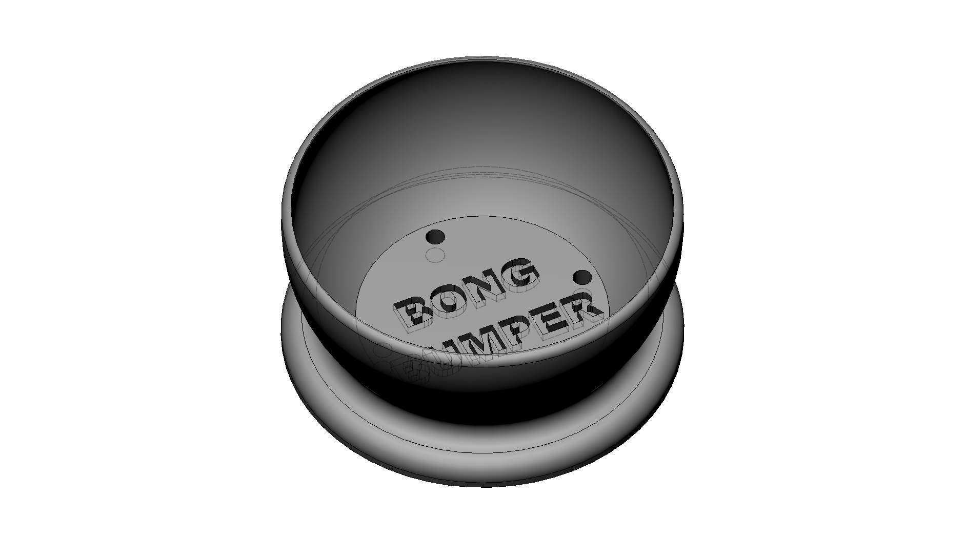 Bong Bumper 80mm Round Coaster Foot Stabilizer