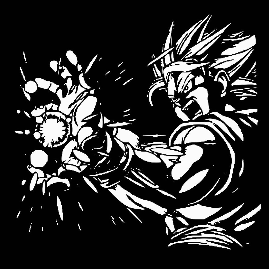 SS Goku stencil 5