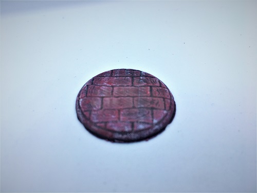 25mm brick base for tabletop gaming