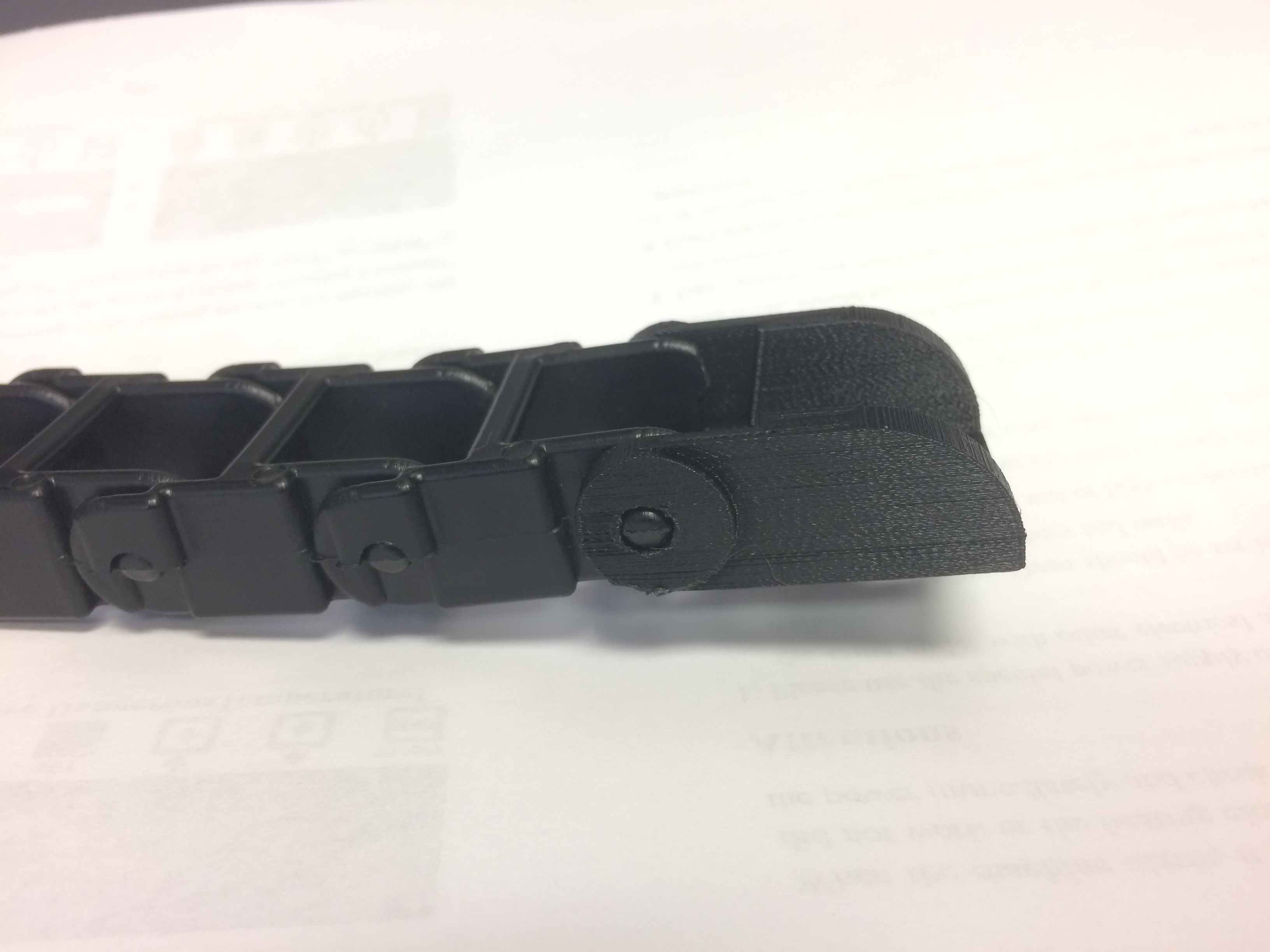 Drag chain ends for "cablemonkey" (Amazon) Medium 0.75"x0.5" cable track
