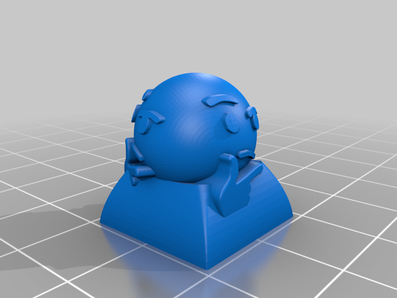 Thinking emoji DSA keycap