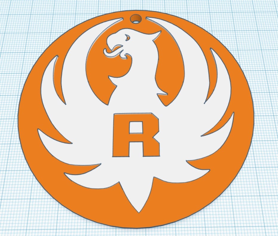Ruger keychain or scale up for wall art