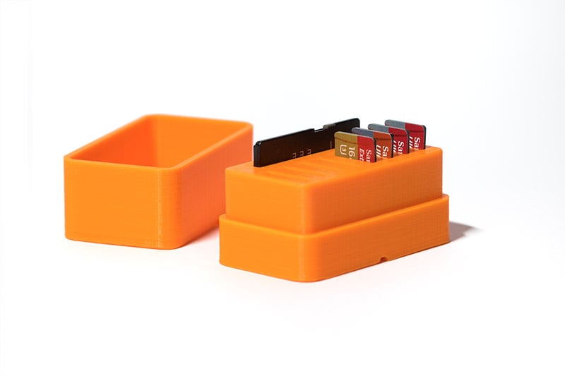 Micro SD card and adapter storage box