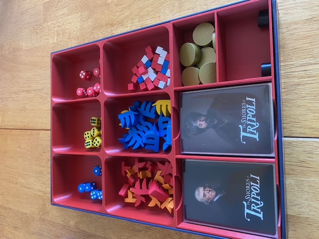The Shores of Tripoli Board Game Insert