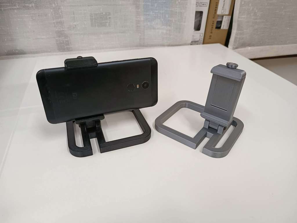 Phone stand when using a video surveillance