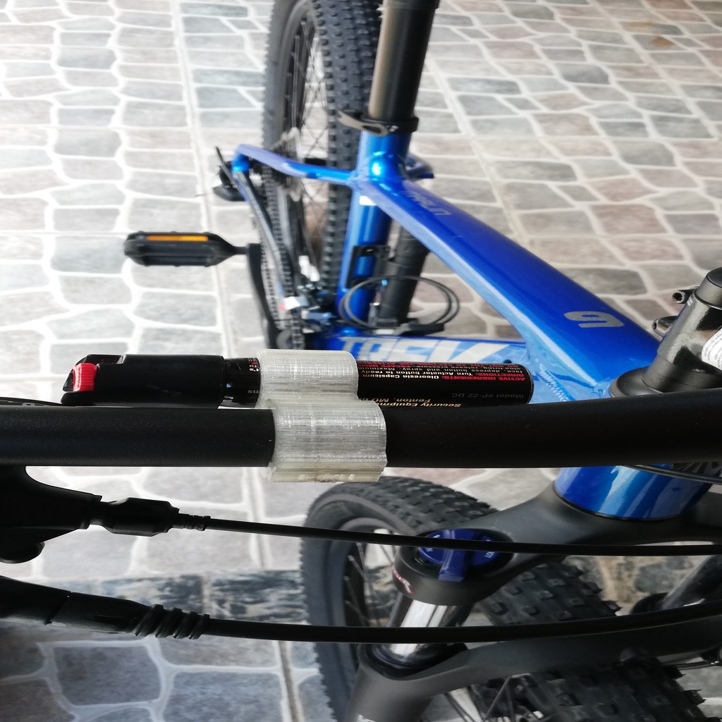 soporte de gas pimienta para manubrio de bicicleta