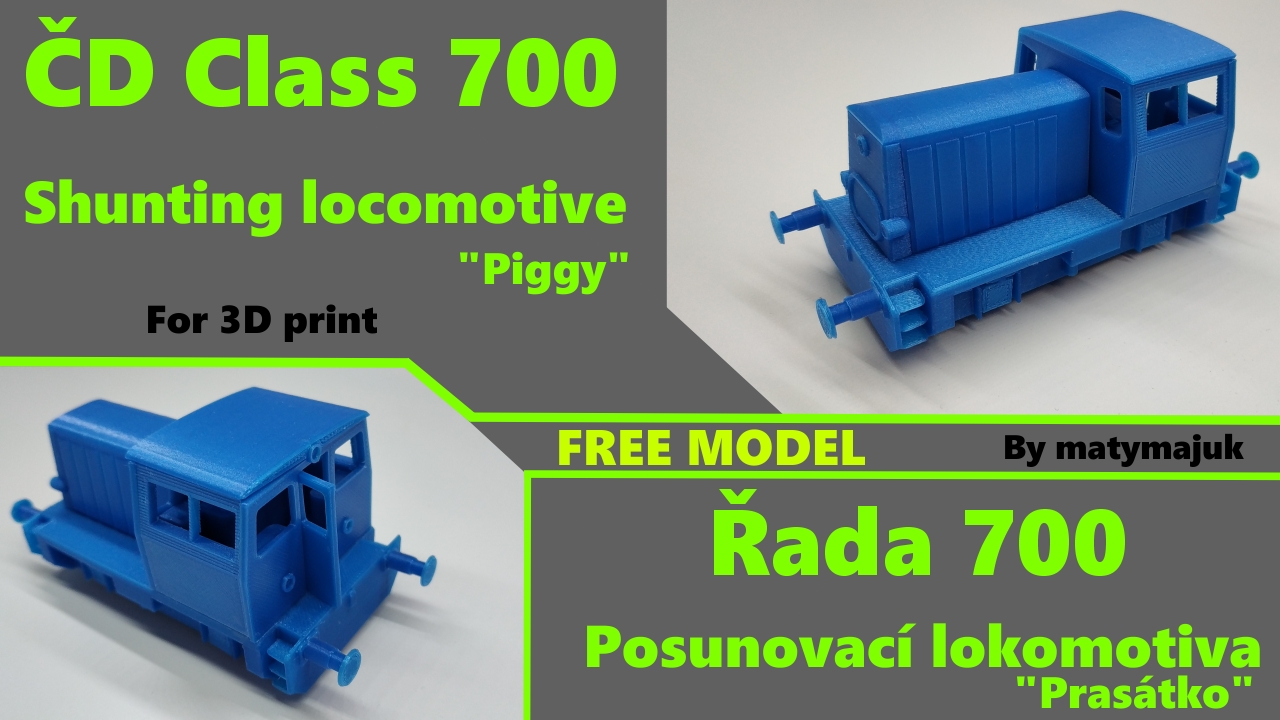 ČD Class 700 shunting locomotive (piggy)