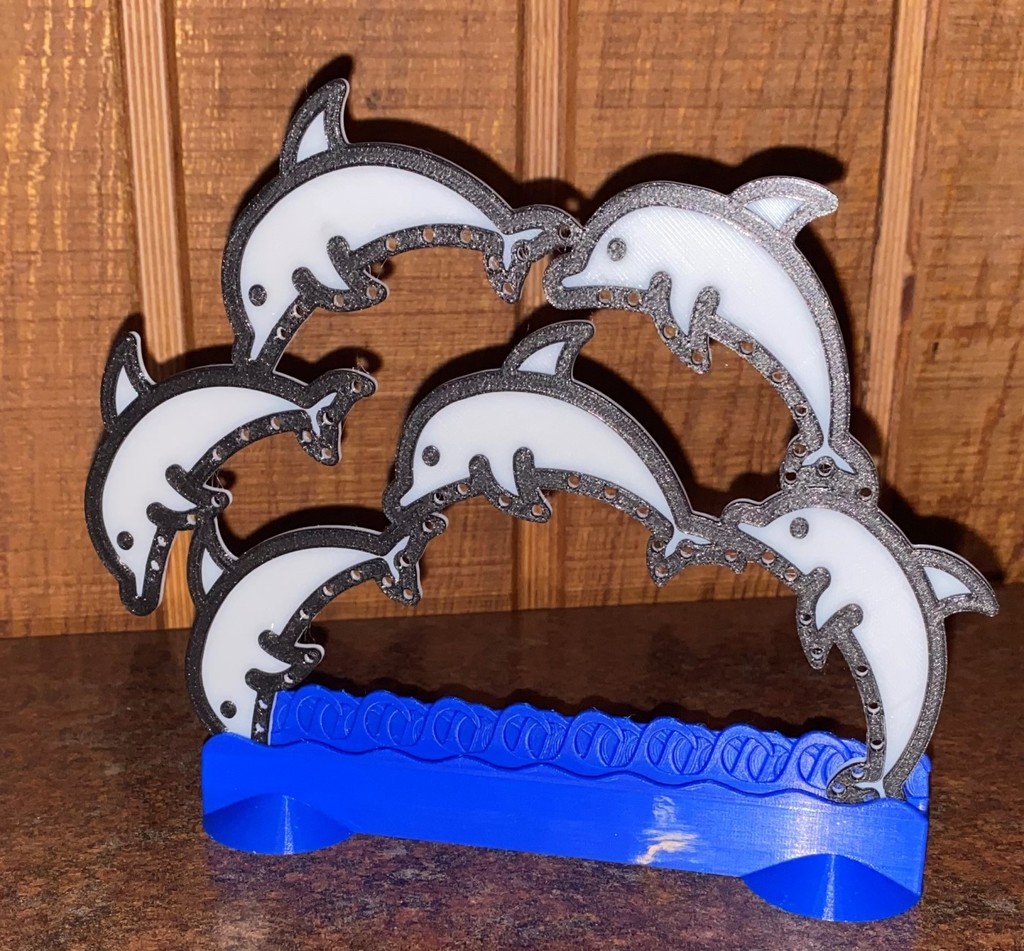 Jewelry Holder Dolphins 