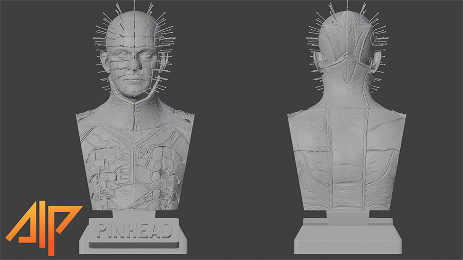 PINHEAD ULTRA-DETAILED PRE-SUPPORTED BUST 3D MODEL