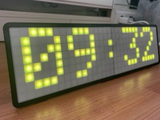 Retro Clock using NeoMatrix and Esp8266