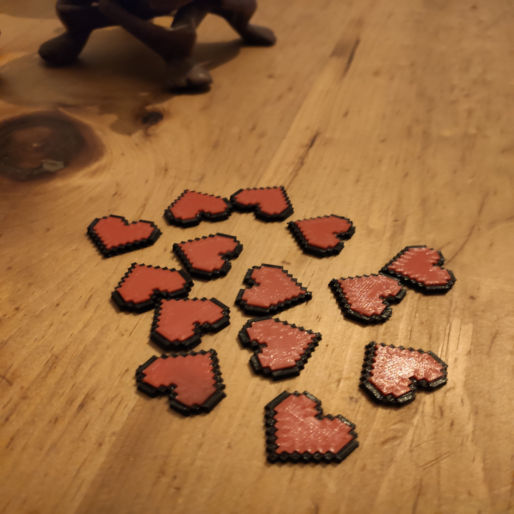 Binding of Isaac: Four Souls - Pixel Heart Counters