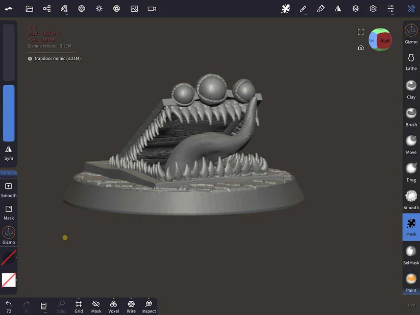 Miniatura 1 do modelo 3D Trapdoor Mimic Mini